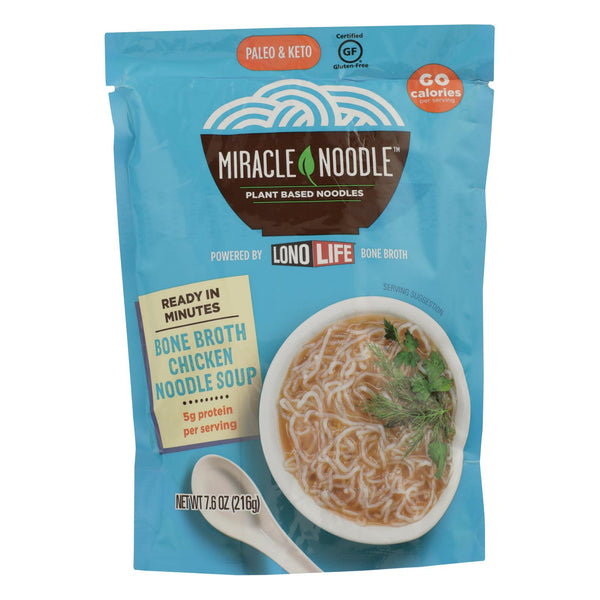 Miracle Noodle - Soup Chicken Bone Broth - Case Of 6 - 7.6 Oz