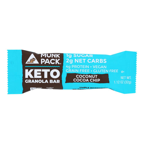 Munk Pack - Green Bar Coconut Coco Chips Kto - Case Of 6 - 4-1.12oz