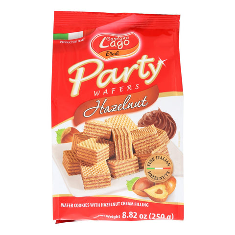 Gastone Lago Elledi Hazelnut Party Wafers  - Case Of 10 - 8.82 Oz