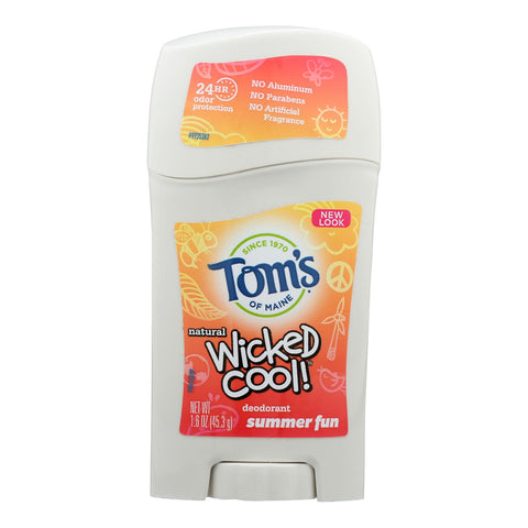 Tom's Of Maine - Deodorant Stk Summer Fun Kids - Case Of 6-1.6 Oz