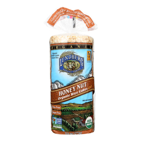 Lundberg Family Farms - Rice Cake Honey Nut - Case Of 6-9.6 Oz