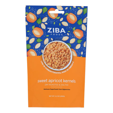 Ziba Foods - Kernals Apricot Roasted Salted - Case Of 6-5.3 Oz