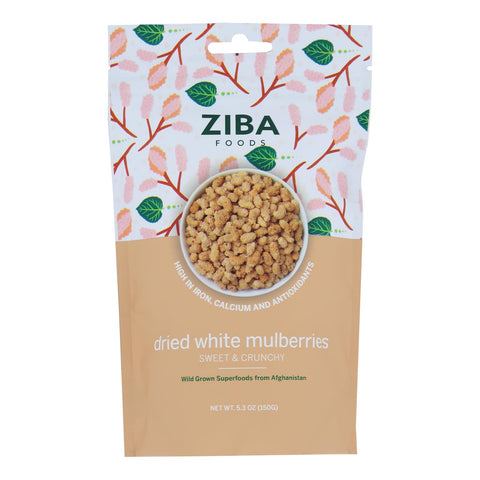 Ziba Foods - Dried Fruit Wht Mulbrries - Case Of 6-5.3 Oz