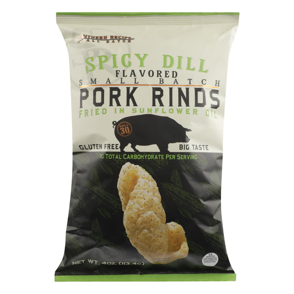 Southern Recipe Small Batch - Pork Rnds Spicy Dill - Case Of 12-4 Oz