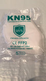 KN95 Face Mask Personal Protection Covers Mouth & Nose -5pcs /Pack